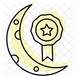 Insignia de media luna y estrella  Icono