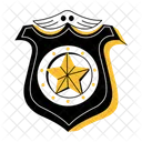 Insignia De Oficial Honor Autoridad Icono