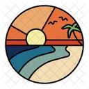 Insignia de playa  Icono