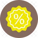 Insignia de porcentaje  Icono