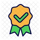 Premio Marca De Verificacion Insignia Icono