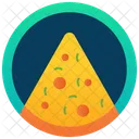 Insignia De Porcion De Pizza Insignia De Comida Comida Rapida Icono