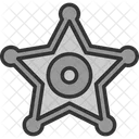 Insignia De Sheriff Insignia Ley Icon