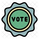 Insignia De Voto Voto Eleccion Icono