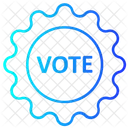 Insignia De Voto Icono