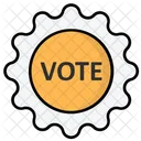 Insignia De Voto Icono