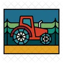 Insignia De Tractor Tractor Vehiculo Icon