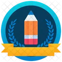 Insignia De Educacion Recompensa Marcador Icono