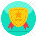 Escudo De Estrella Insignia De Escudo Emblema De Escudo Icono