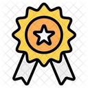 Insignia De Estrella Insignia De Posicion Recompensa Icono