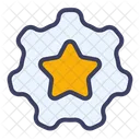 Insignia De Vendedor Estrella Estrella Medalla Icon