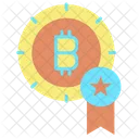 Bitcoin Verificado Insignia De Estrella De Bitcoin Insignia De Bitcoin Icono