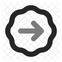 Insignia Lisa Con Flecha Derecha Flecha Linea Duo Icono