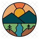 Paisaje Montana Aventura Icon