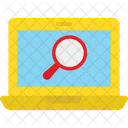 Inspection Laptop Magnifying Icon