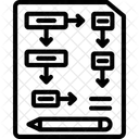 検査、計画、プロセス アイコン