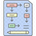 検査、計画、プロセス アイコン