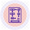 検査、計画、プロセス アイコン