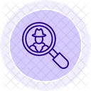 Inspector Telescopio Lupa Icono