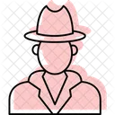 Inspector Sombrero Profesion Icono