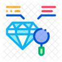 Inspektion Studie Diamant Symbol