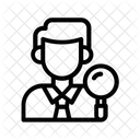Inspektor Arbeiter Inspektion Symbol