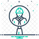Inspektor Vorgesetzter Prufer Symbol