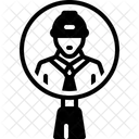 Inspektor Vorgesetzter Prufer Symbol