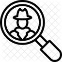 Inspektor Umfang Vergrosserungs Symbol