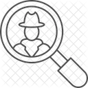 Inspektor Umfang Vergrosserungs Symbol