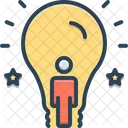 Inspirieren Ermutigen Anregen Symbol