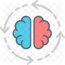 Inspirierend Denkweise Bewegung Symbol