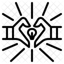 Inspirierend Inspirieren Beeindrucken Symbol