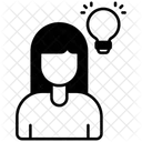 Inspirierende Frau Symbol
