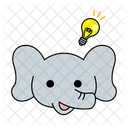 Elephant Idea Creative Idea Icon