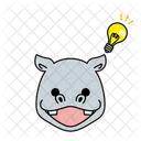 Hippo Idea Creative Idea Icon