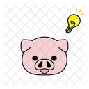 Pig Idea Creative Idea Icon