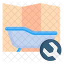 Instalación de bañera  Icono