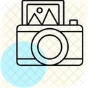 Instant Camera Minimal Outline Icon