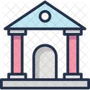 Institut Gericht Gerichtsgebaude Symbol