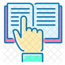 Instruction Book Finger Up Icon