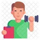 Treinador de fitness Ícone