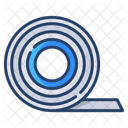 Insulating Tape Icon - Download in Colored Outline Style