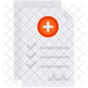 Insurance Medical Check Document Icon