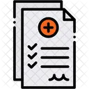 Insurance Medical Check Document Icon