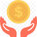 Insurance Hands Dollar Icon