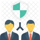 Insurance Shield Businessmen Icon