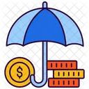 Insurance Umbrella Safe Investment Icon