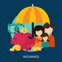 Insurance Saving Umbrella Icon