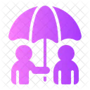 Insurance Agent Umbrella Protect Icon